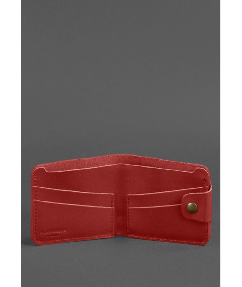 Leather wallet 4.3 red