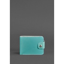 Women's leather wallet 4.3 turquoise