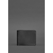 Leather wallet 4.4 (with clip) black Crazy Horse
