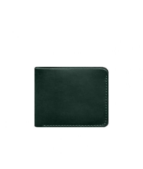 Leather wallet 4.4 (with clip) green Crazy Horse