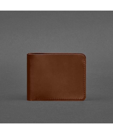 Leather wallet 4.4 (with clip) light brown Crazy Horse