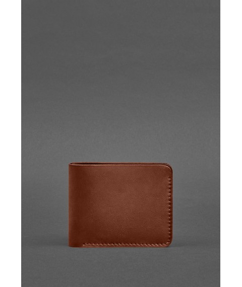 Leather wallet 4.4 (with clip) light brown