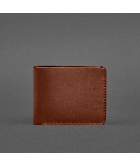 Leather wallet 4.4 (with clip) light brown