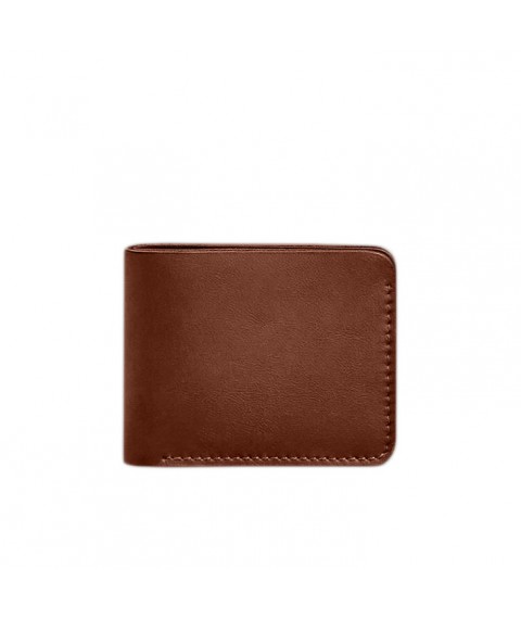 Leather wallet 4.4 (with clip) light brown