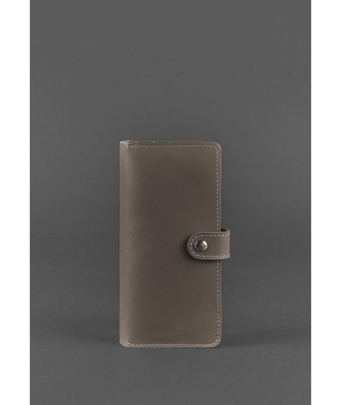 Leather women's wallet 7.0 dark beige