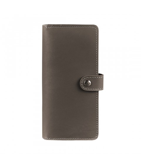 Leather women's wallet 7.0 dark beige