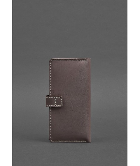 Leather women's wallet 7.0 dark beige