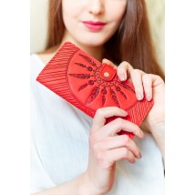 Кожаное женское портмоне 7.0 Инди Коралловый