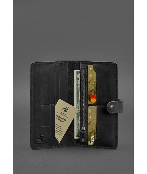 Leather women's wallet 7.0 Indy Black