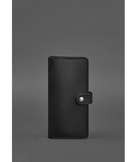 Leather wallet 7.0 Black Crazy Horse