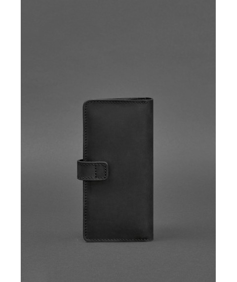 Leather wallet 7.0 Black Crazy Horse