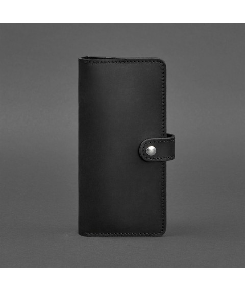 Leather wallet 7.0 Black Crazy Horse