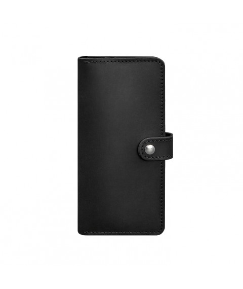 Leather wallet 7.0 Black Crazy Horse