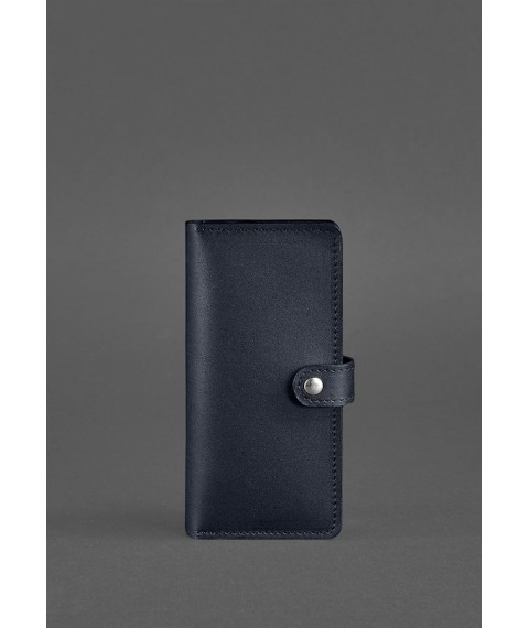 Leather wallet 7.0 dark blue