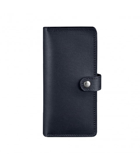 Leather wallet 7.0 dark blue