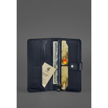 Leather wallet 7.0 dark blue