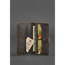 Leather women's wallet 7.0 Indy dark brown