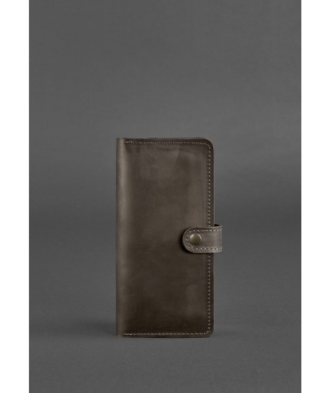 Leather wallet 7.0 Dark brown Crazy Horse