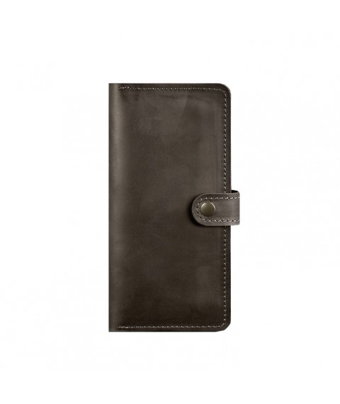 Leather wallet 7.0 Dark brown Crazy Horse