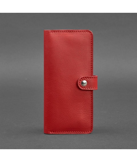 Leather women's wallet 7.0 Red