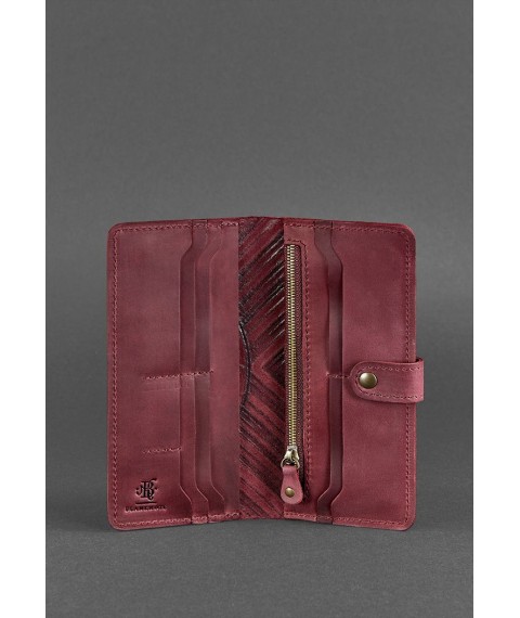 Leather women's wallet 7.0 Indy Burgundy