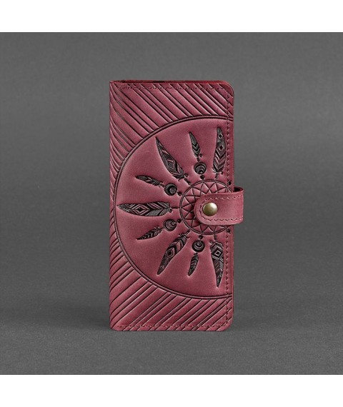 Leather women's wallet 7.0 Indy Burgundy