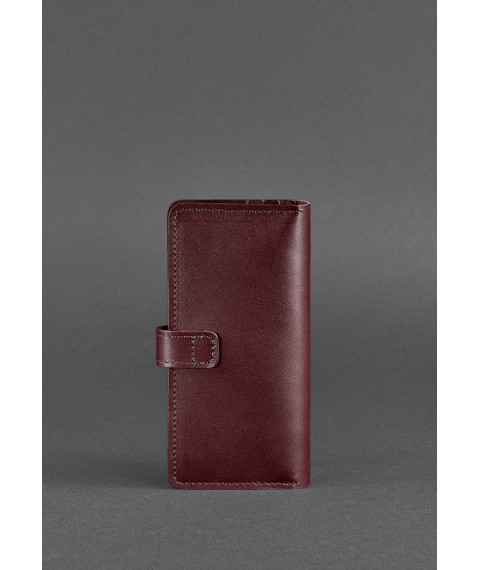 Leather women's wallet 7.0 burgundy