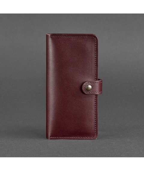 Leather women's wallet 7.0 burgundy