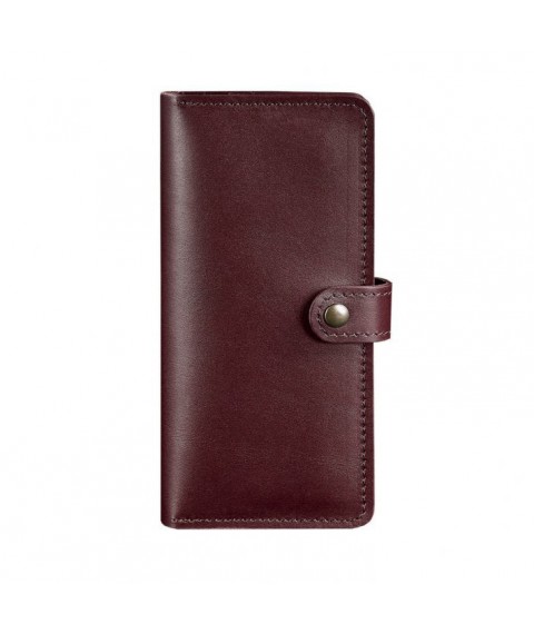 Leather women's wallet 7.0 burgundy