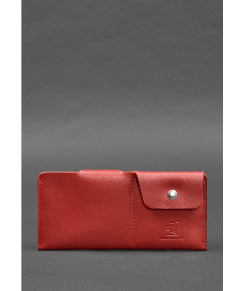 Leather wallet-banknote 8.0 red crust