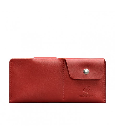 Leather wallet-banknote 8.0 red crust