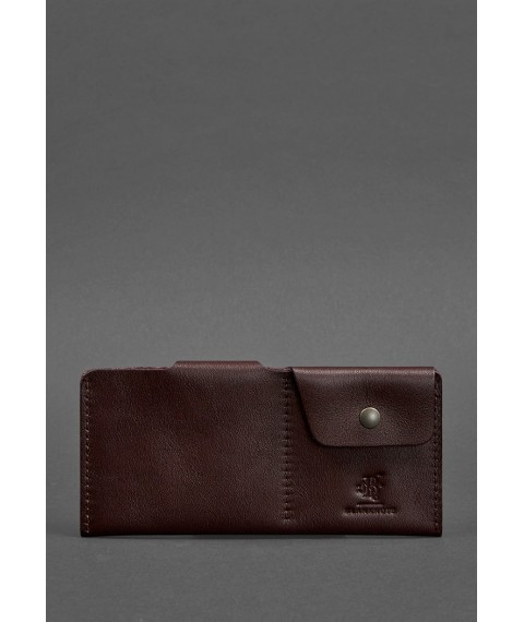 Leather wallet-banknote 8.0 burgundy