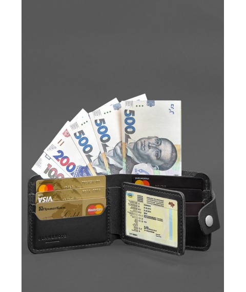 Leather wallet 9.1 Black