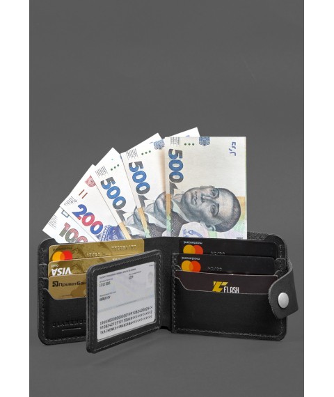 Leather wallet 9.1 Black