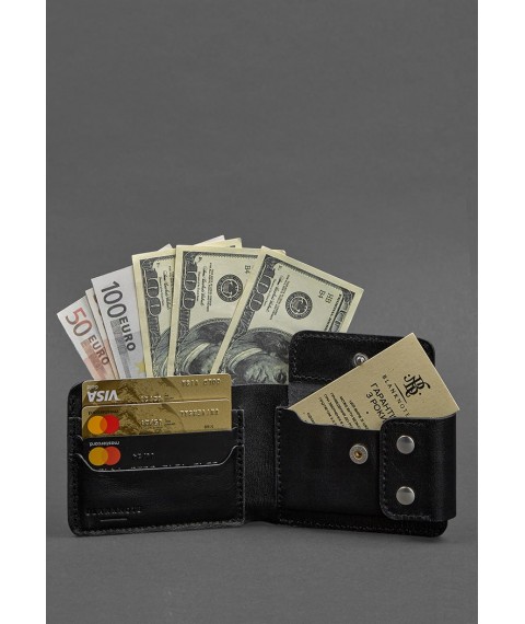 Men's leather wallet Zeus 9.0 black