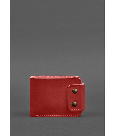 Leather wallet Zeus 9.0 red crust