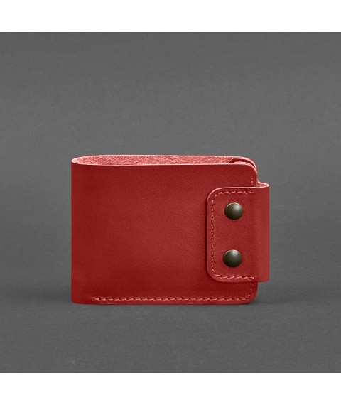 Leather wallet Zeus 9.0 red crust