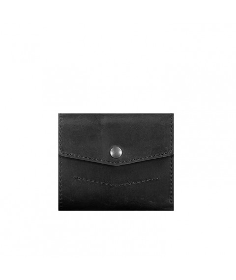 Leather wallet 2.1 black Crazy Horse