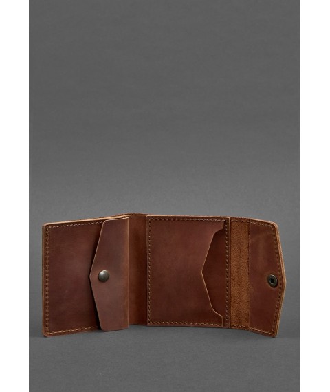 Leather wallet 2.1 light brown Crazy Horse