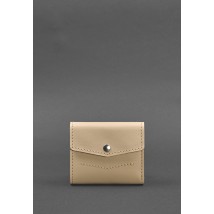 Women's leather wallet 2.1 light beige