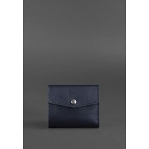 Шкіряний гаманець 2.1 темно-синій Краст