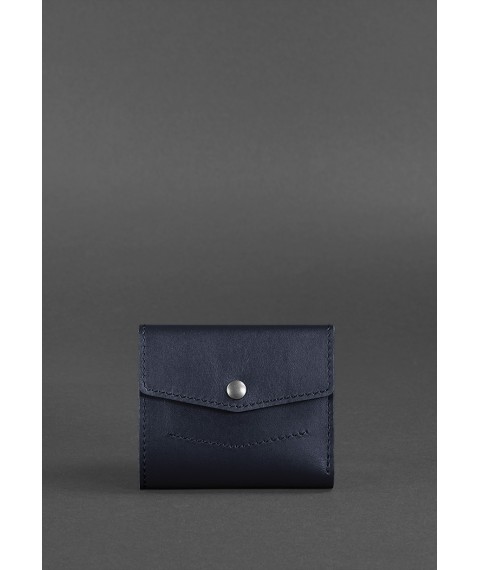 Leather wallet 2.1 dark blue Crust