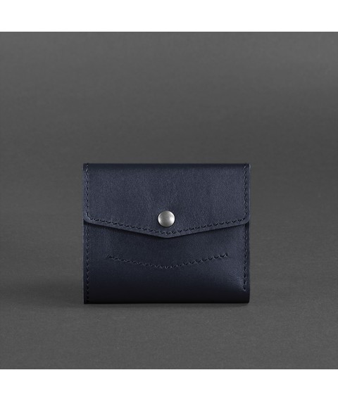Leather wallet 2.1 dark blue Crust