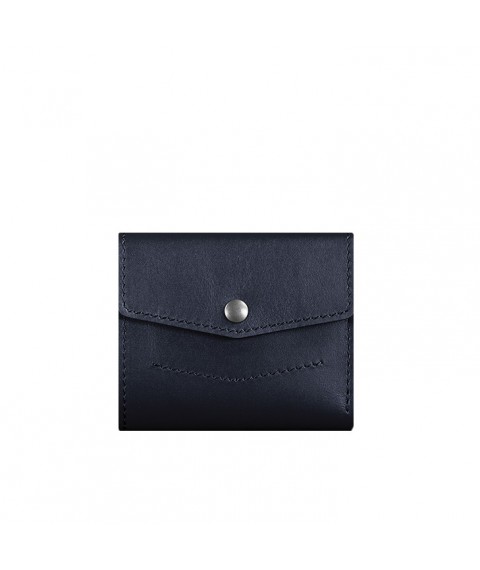 Leather wallet 2.1 dark blue Crust