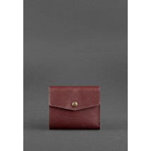 Women's leather wallet 2.1 burgundy Krast