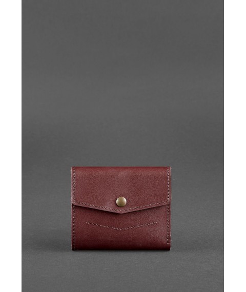 Women's leather wallet 2.1 burgundy Krast