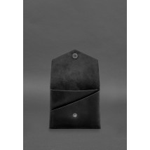 Шкіряний гаманець mini 3.0 (кард-кейс) чорний Crazy Horse