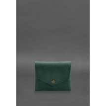 Кожаный кошелек mini 3.0 (кард-кейс) зеленый Crazy Horse