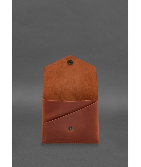 Leather wallet mini 3.0 (card case) light brown Crazy Horse