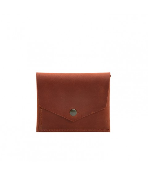 Leather wallet mini 3.0 (card case) light brown Crazy Horse
